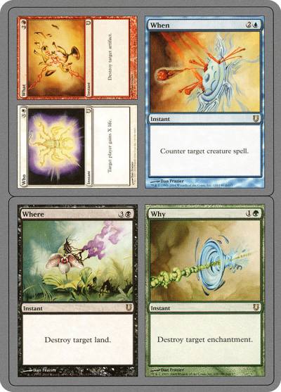 Who // What // When // Where // Why UNH-120 Unhinged Magic card