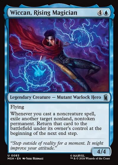 Wiccan, Rising Magician 83 Marvel Super Heroes Magic card