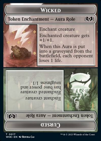 Wicked // Cursed TWOE-17 Wilds of Eldraine Tokens Magic card