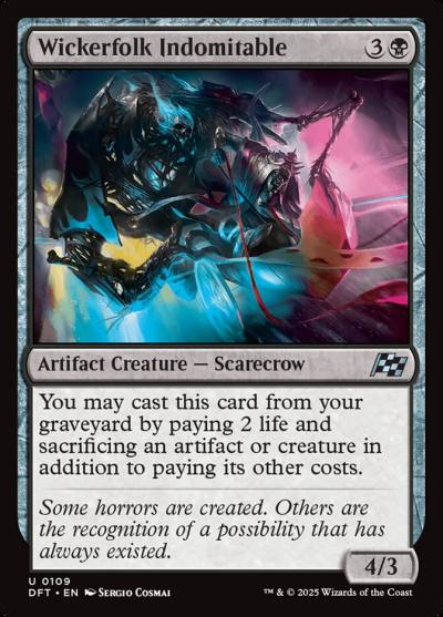 Wickerfolk Indomitable DFT-109 Aetherdrift Magic card