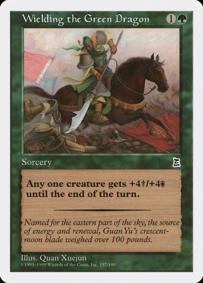 Wielding the Green Dragon PTK-157 Portal Three Kingdoms Magic card