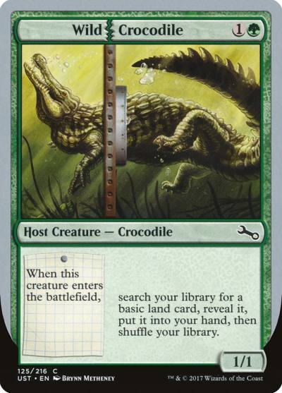 Wild Crocodile UST-125 Unstable Magic card