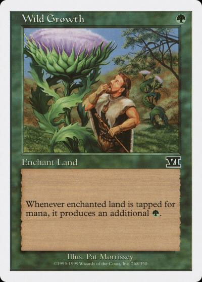 Wild Growth 6ED-268 Classic Sixth Edition Magic card