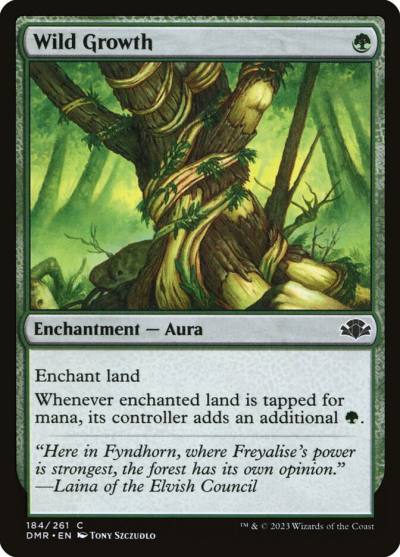 Wild Growth DMR-184 Dominaria Remastered Magic card