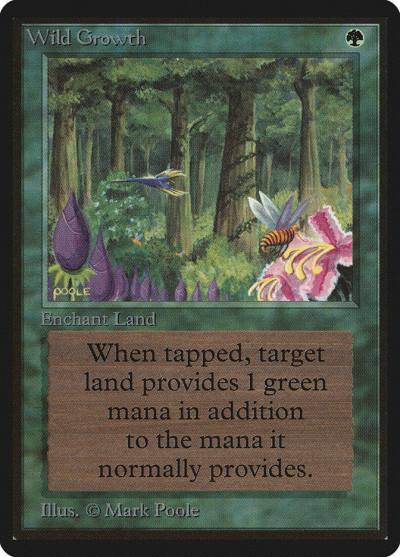 Wild Growth LEB-230 Limited Edition Beta Magic card
