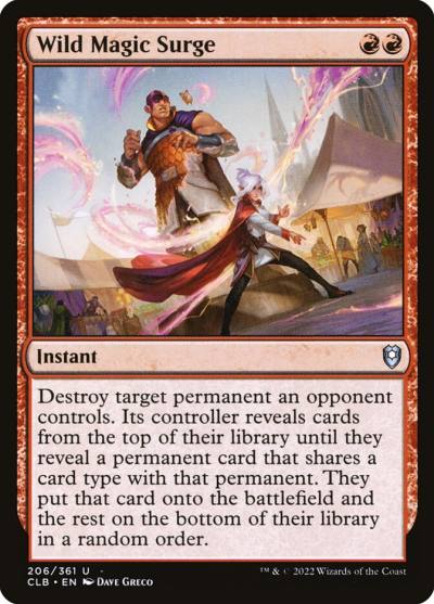Wild Magic Surge CLB-206 Commander Legends: Battle for Baldur's Gate Magic card