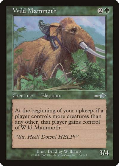 Wild Mammoth 124 Nemesis Magic card