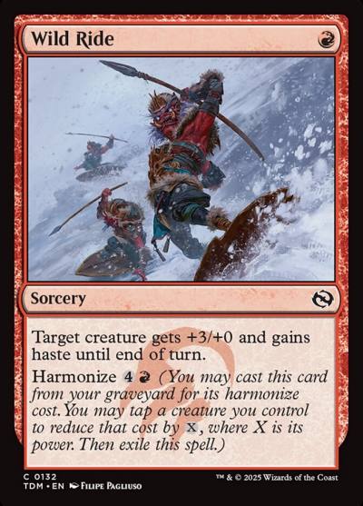 Wild Ride TDM-132 Tarkir: Dragonstorm Magic card