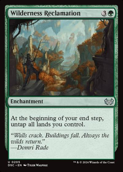Wilderness Reclamation DSC-205 Duskmourn: House of Horror Commander Magic card