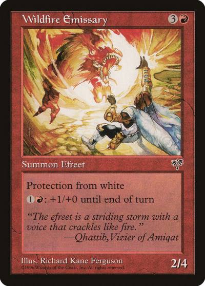 Wildfire Emissary MIR-203 Mirage Magic card