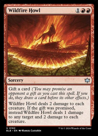Wildfire Howl BLB-162 Bloomburrow Magic card