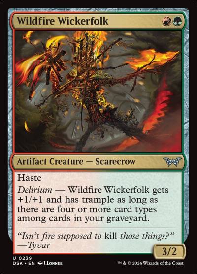 Wildfire Wickerfolk DSK-239 Duskmourn: House of Horror Magic card