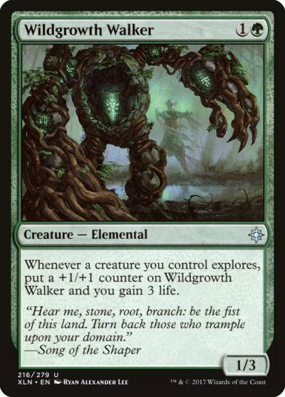 Wildgrowth Walker 216 Ixalan Magic card