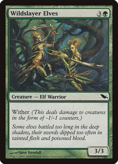 Wildslayer Elves 133 Shadowmoor Magic card