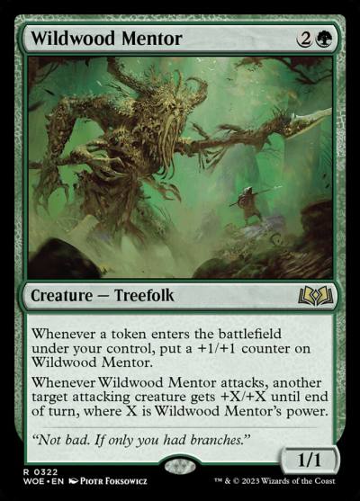 Wildwood Mentor WOE-322 Wilds of Eldraine Magic card