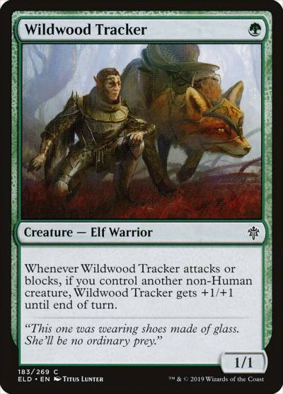 Wildwood Tracker 183 Throne of Eldraine Magic card