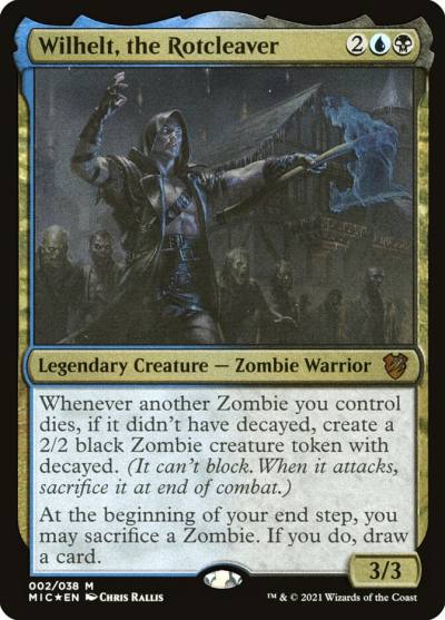 Wilhelt, the Rotcleaver OMIC-2 Midnight Hunt Commander Display Commanders Magic card