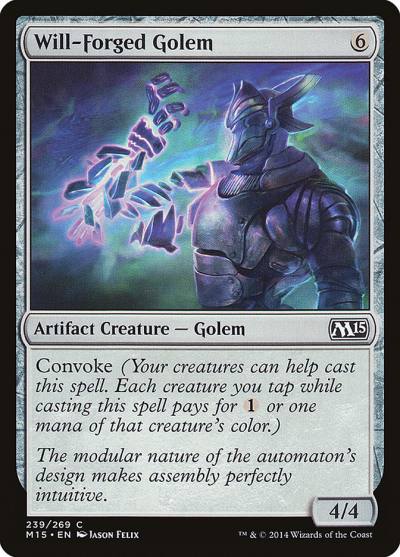 Will-Forged Golem 239 Magic 2015 Magic card