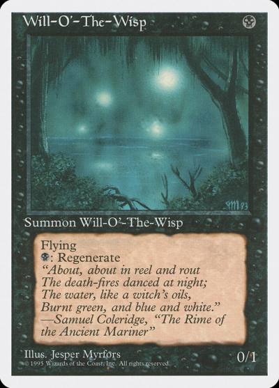 Will-o'-the-Wisp 4ED-171 Fourth Edition Magic card