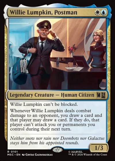 Willie Lumpkin, Postman MSC-101 Marvel Super Heroes Commander Magic card