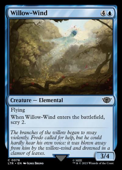 Willow-Wind LTR-76 The Lord of the Rings: Tales of Middle-earth Magic card
