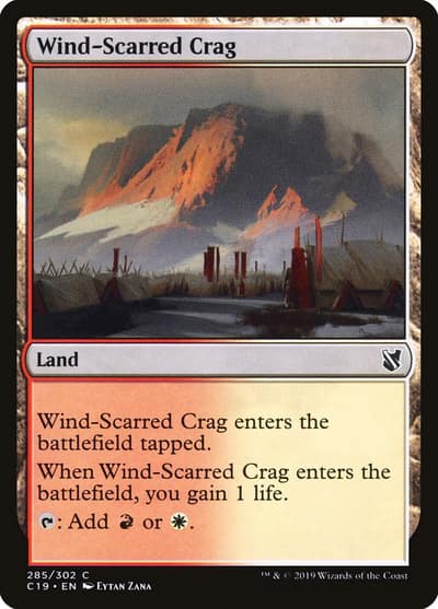 Wind-Scarred Crag C19-285 Commander 2019 Magic card