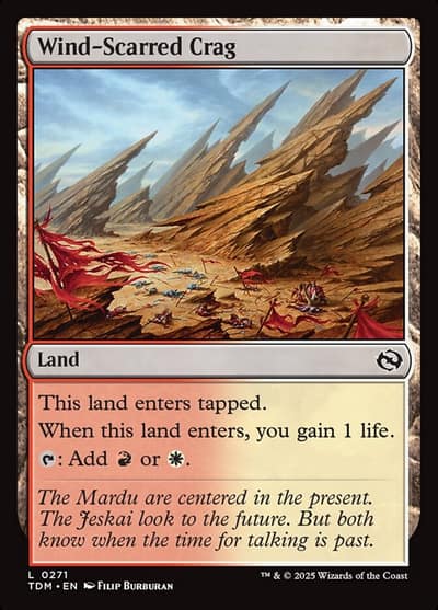 Wind-Scarred Crag TDM-271 Tarkir: Dragonstorm Magic card