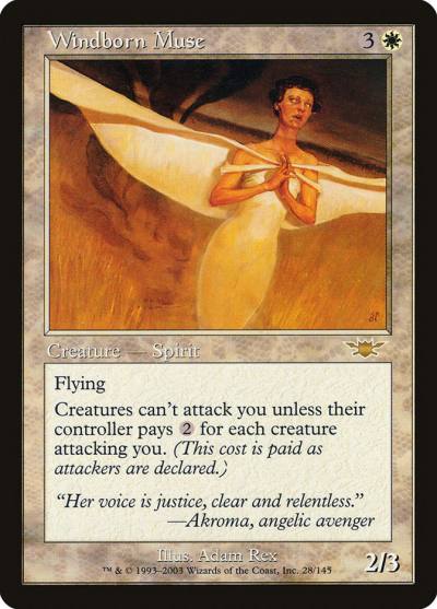 Windborn Muse LGN-28 Legions Magic card