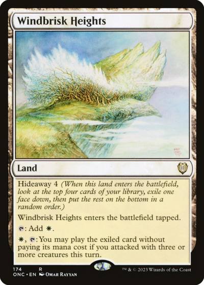 Windbrisk Heights ONC-174 Phyrexia: All Will Be One Commander Magic card
