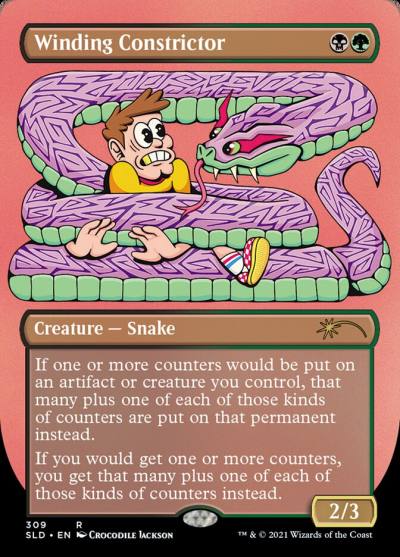 Winding Constrictor SLD-309 Secret Lair Drop Magic card