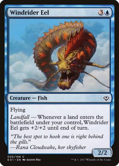 Windrider Eel E01-30 Archenemy: Nicol Bolas Magic card