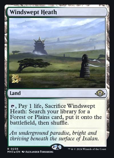 Windswept Heath PMH3-235S Modern Horizons 3 Promos Magic card