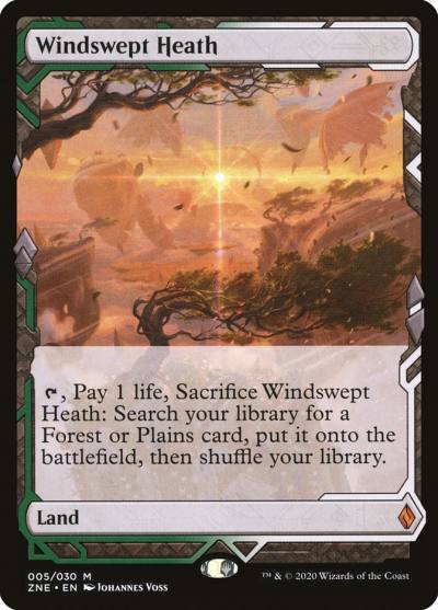 Windswept Heath ZNE-5 Zendikar Rising Expeditions Magic card