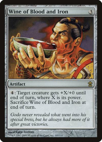Wine of Blood and Iron SOK-161 Saviors of Kamigawa Magic card