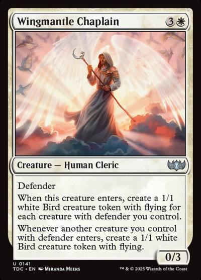 Wingmantle Chaplain TDC-141 Tarkir: Dragonstorm Commander Magic card