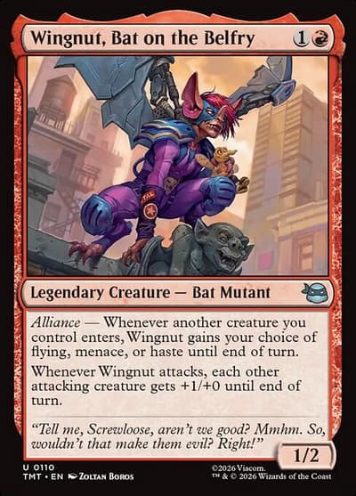 Wingnut, Bat on the Belfry 110 Teenage Mutant Ninja Turtles Magic card