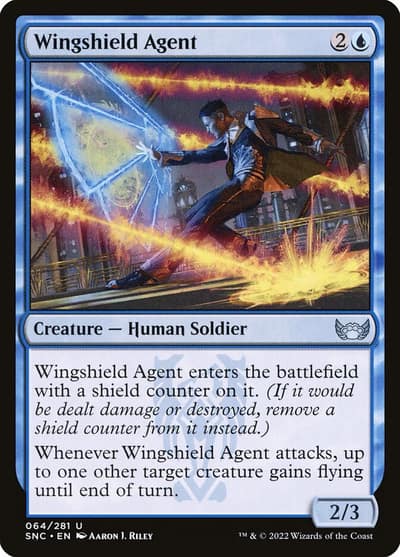 Wingshield Agent 64 Streets of New Capenna Magic card
