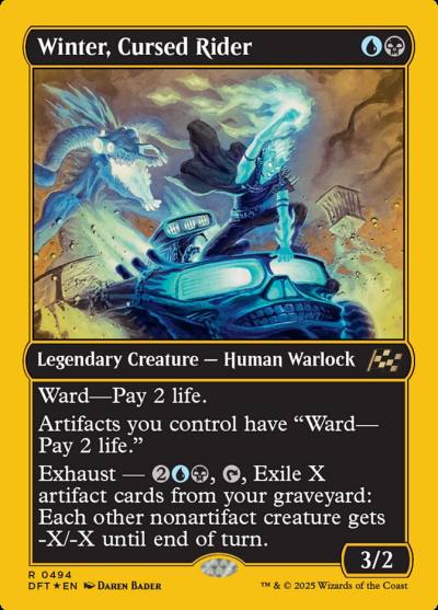 Winter, Cursed Rider DFT-494 Aetherdrift Magic card