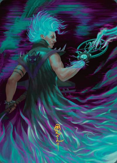 Winter, Cursed Rider // Winter, Cursed Rider ADFT-7 Aetherdrift Art Series Magic card