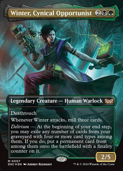 Winter, Cynical Opportunist 7 Duskmourn: House of Horror Commander Magic card