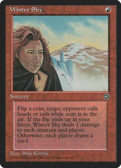 Winter Sky HML-80 Homelands Magic card