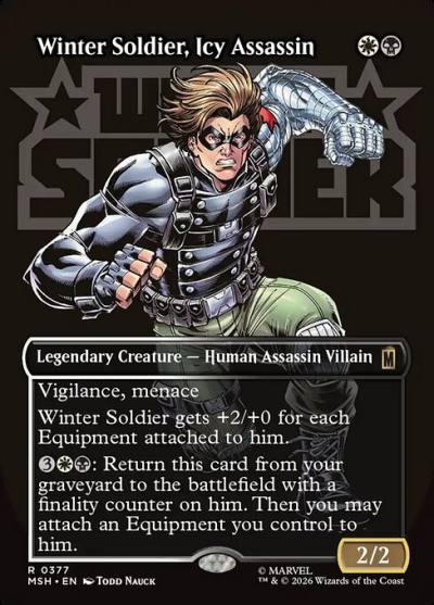 Winter Soldier, Icy Assassin MSH-377 Marvel Super Heroes Magic card