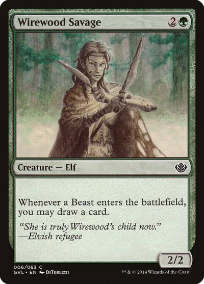 Wirewood Savage GVL-6 Duel Decks Anthology: Garruk vs. Liliana Magic card