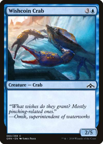 Wishcoin Crab GRN-60 Guilds of Ravnica Magic card