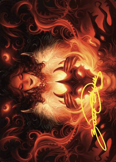 Witch's Mark // Witch's Mark AWOE-21 Wilds of Eldraine Art Series Magic card