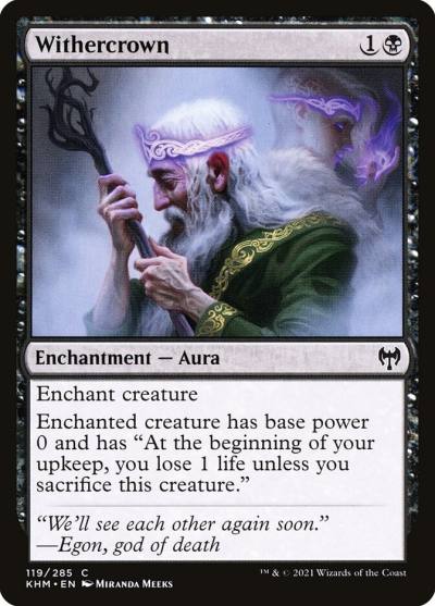 Withercrown KHM-119 Kaldheim Magic card