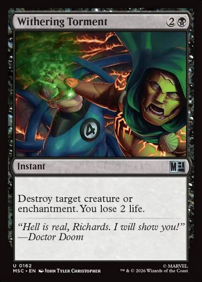 Withering Torment MSC-162 Marvel Super Heroes Commander Magic card