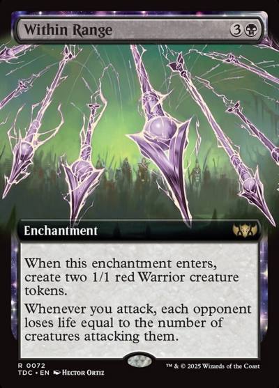 Within Range TDC-72 Tarkir: Dragonstorm Commander Magic card