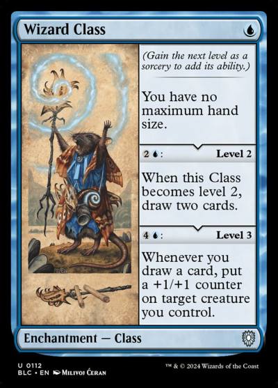Wizard Class BLC-112 Bloomburrow Commander Magic card