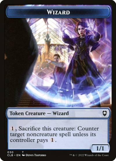 Wizard TCLB-30 Battle for Baldur's Gate Tokens Magic card